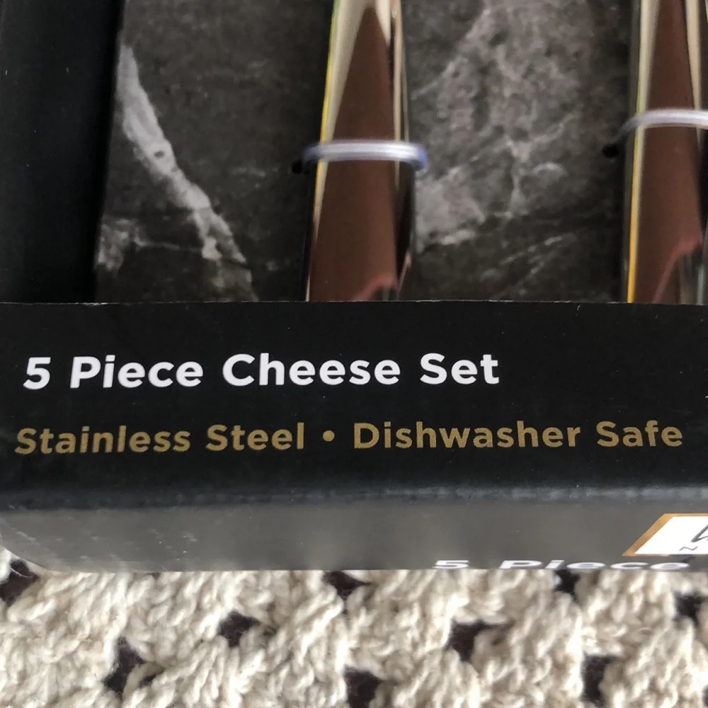 Nicole Miller Stainless Steel Cheese Knife Set